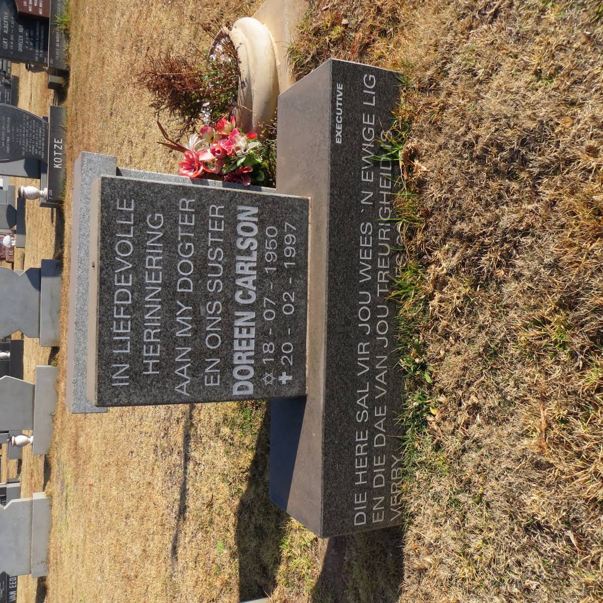 CARLSON Doreen 1950-1997