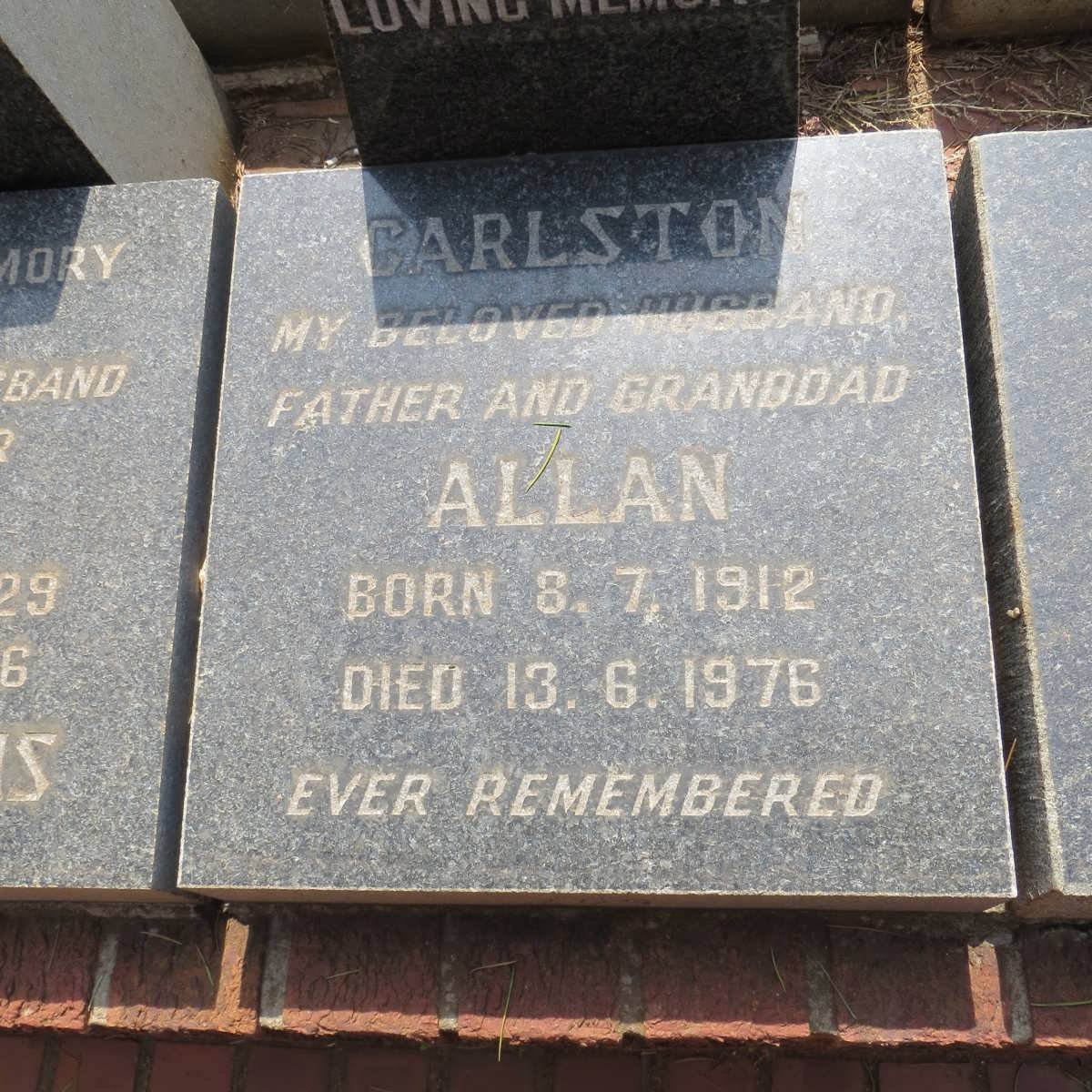 CARLSTON Allan 1912-1976