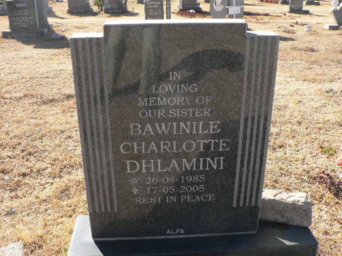 DHLAMINI Bawinile Charlotte 1985-2005