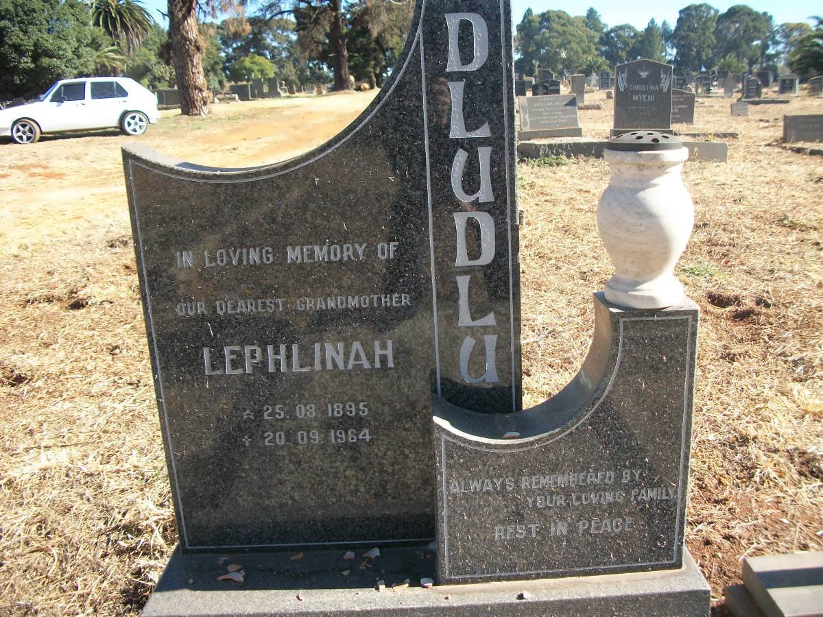 DLUDLU Lephlinah 1895-1964