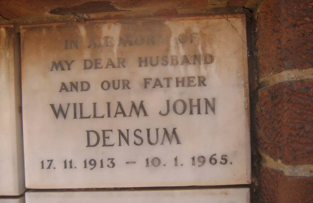 DENSUM William John 1913-1965