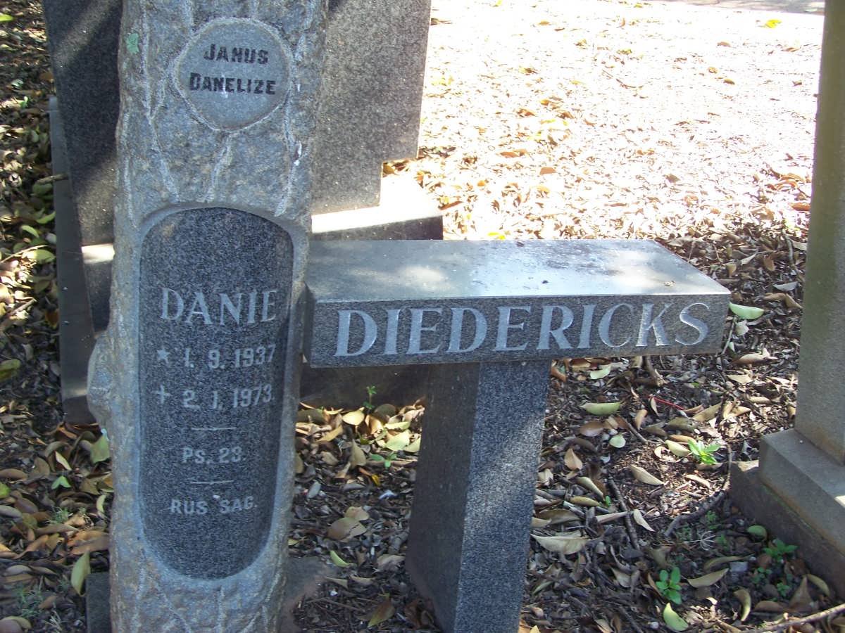 DIEDERICKS Danie 1937-1973