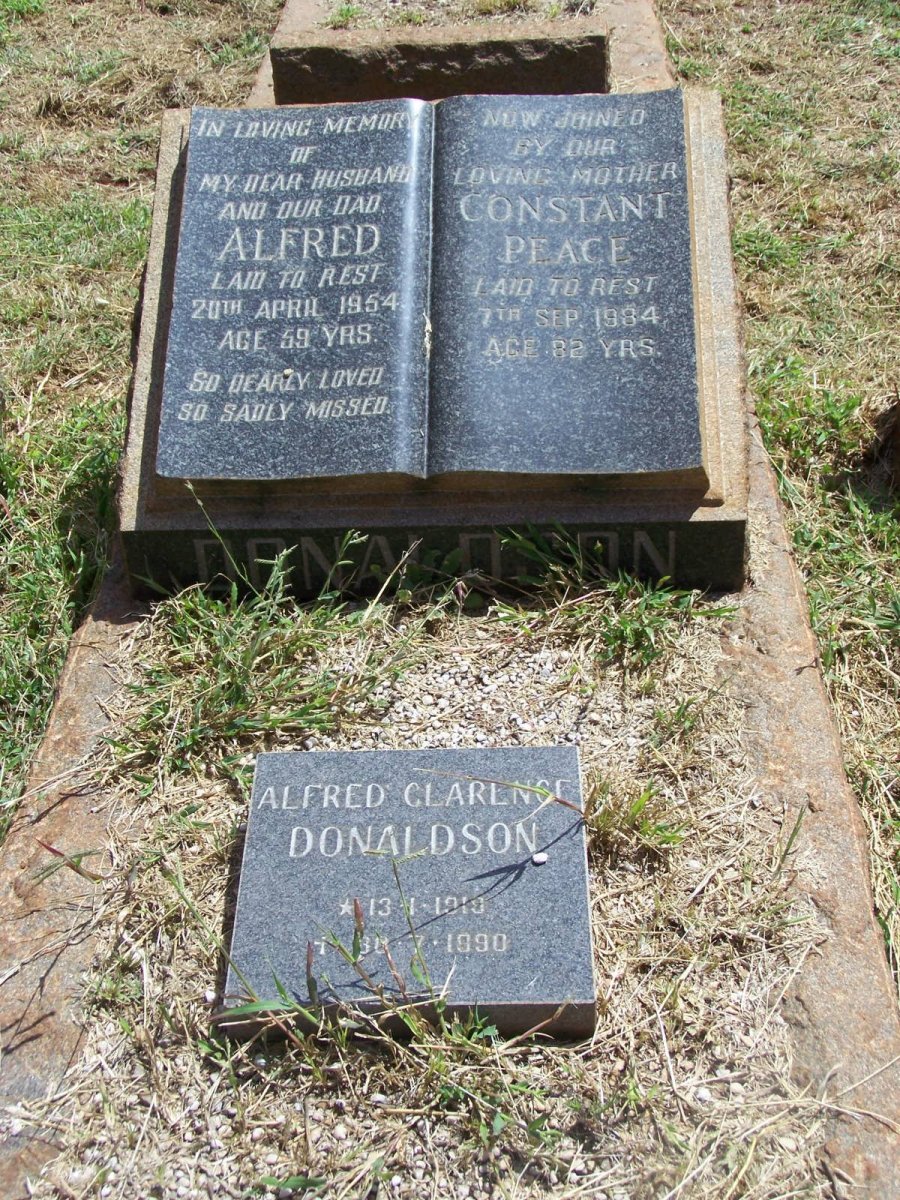DONALDSON Alfred -1954 &amp; Constant Peace -1984 :: DONALDSON Alfred Clarence 1919-1990