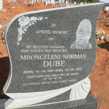 DUBE Mbongeleni Norman 1964-2013