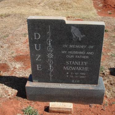 DUZE Stanley Mzwakhe 1952-2007