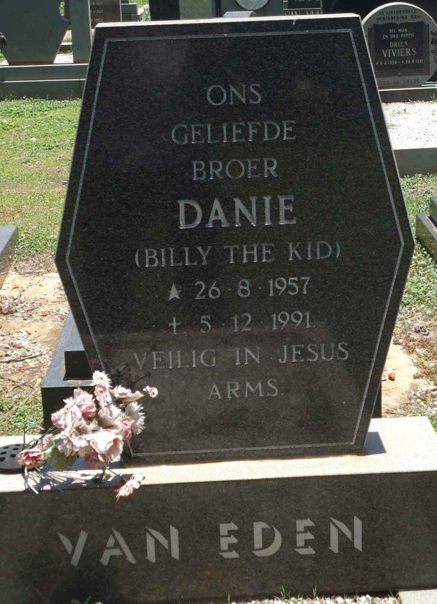 EDEN Danie, van 1957-1991