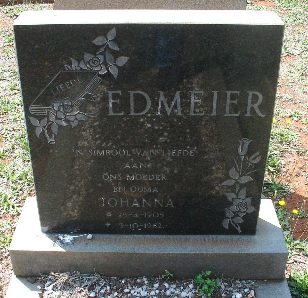 EDMEIER Johanna 1905-1962