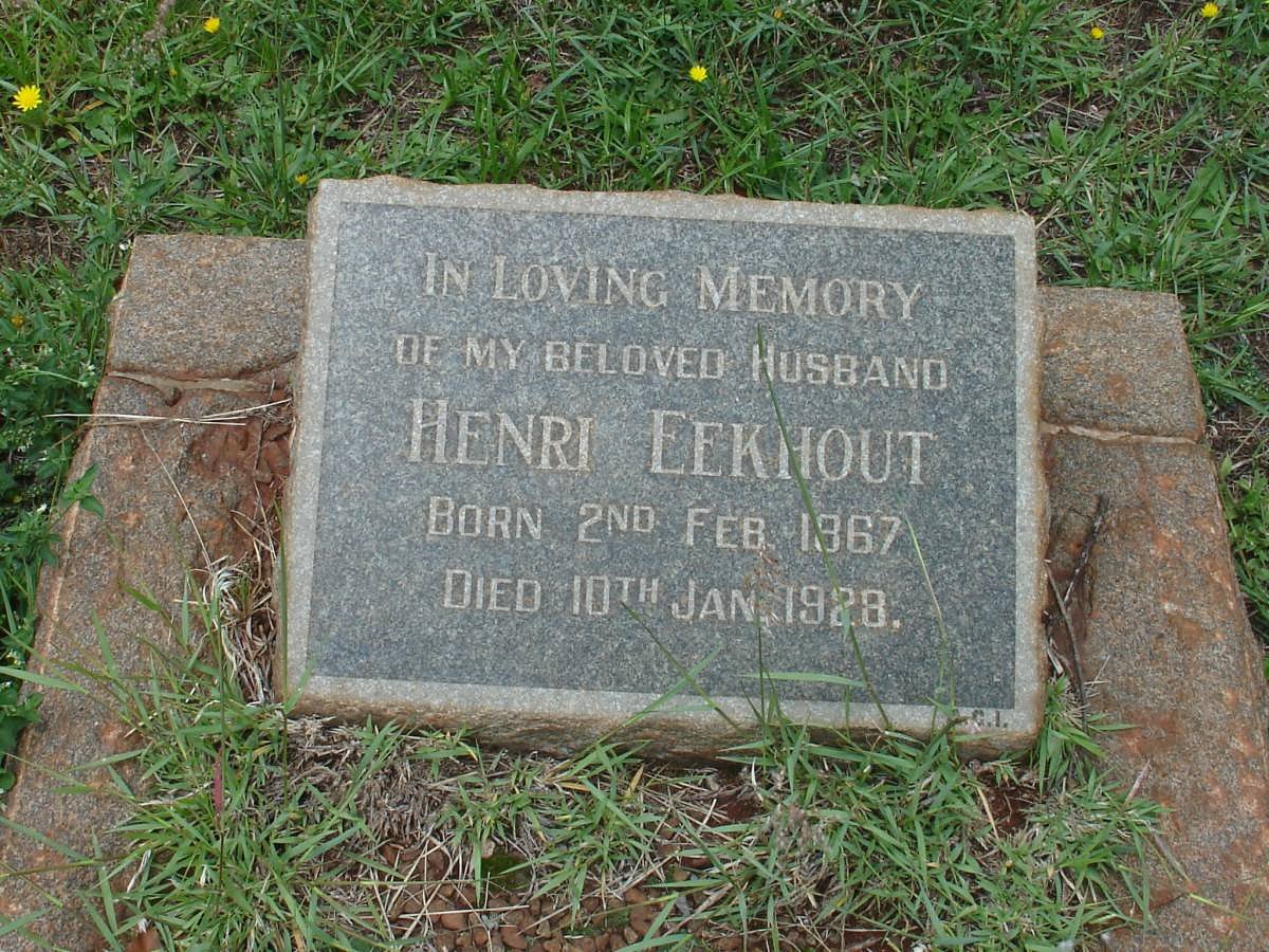 EEKHOUT Henri 1867-1928