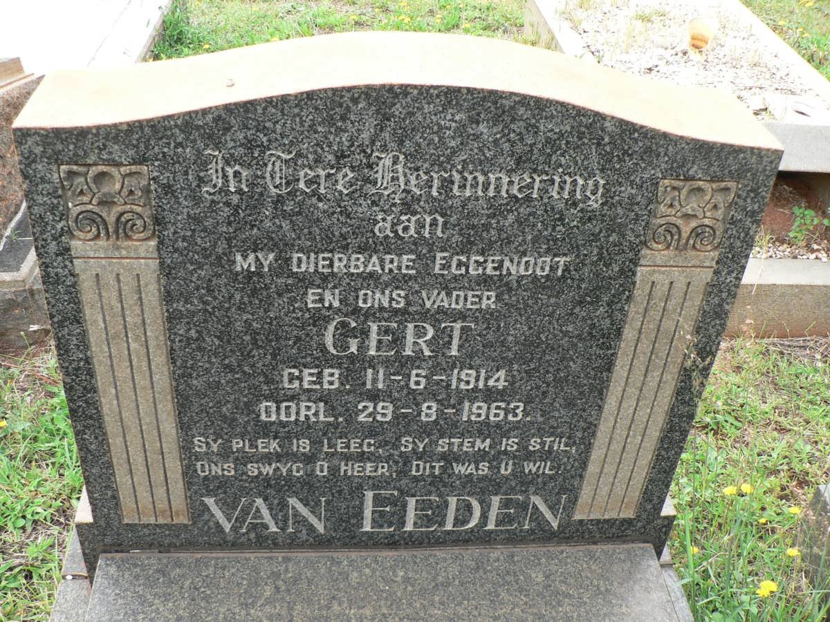EEDEN Gert, van 1914-1963