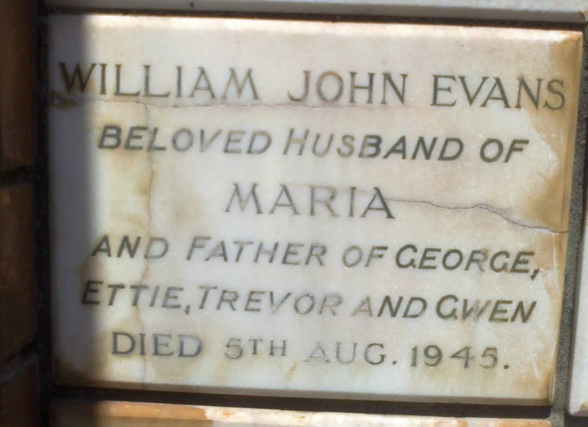 EVANS William John -1945