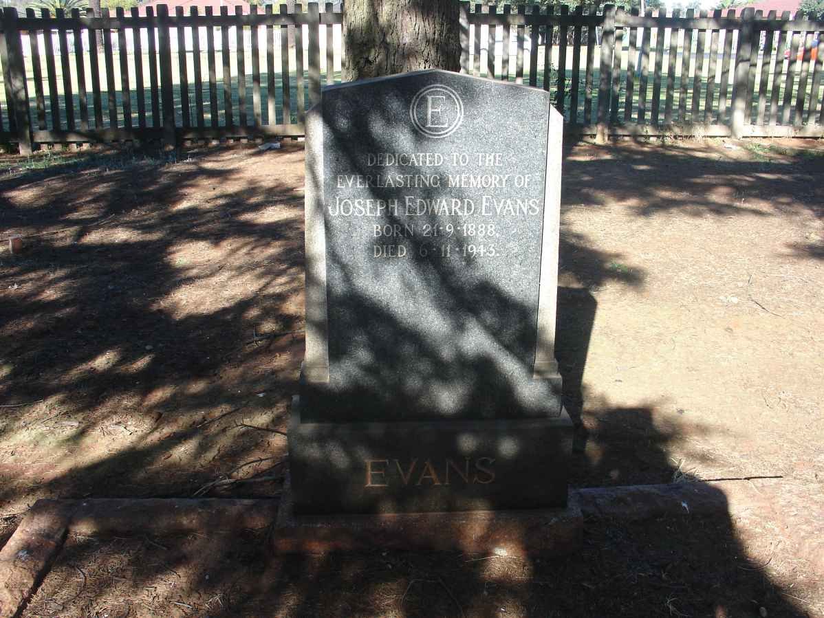 EVANS Joseph Edward 1888-1943