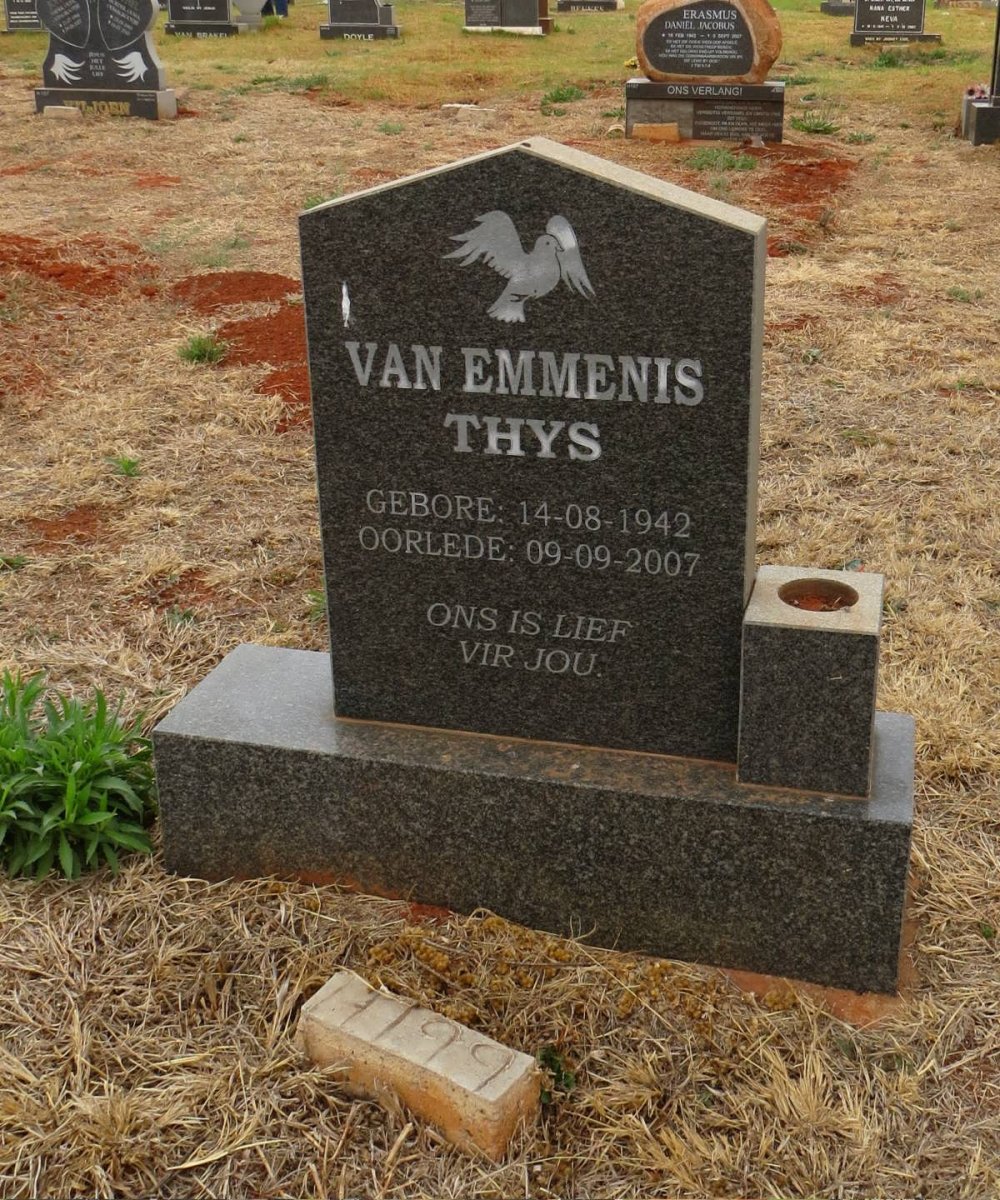 EMMENIS Thys, van 1942-2007