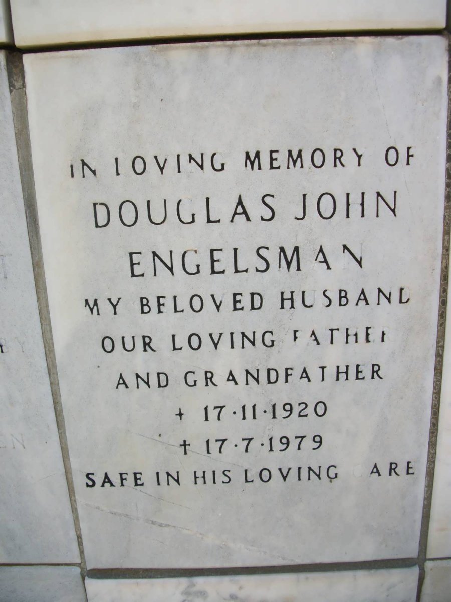 ENGELSMAN Douglas John 1920-1979