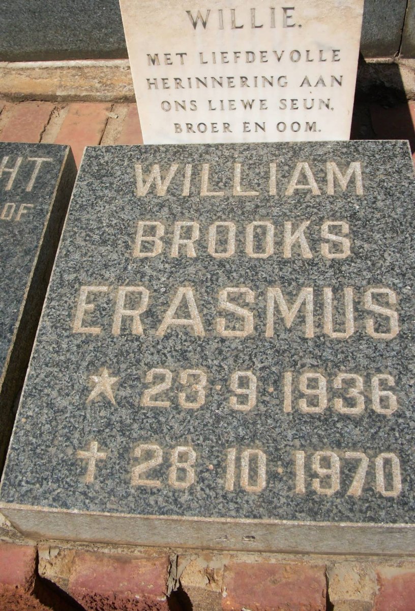 ERASMUS William Brooks 1936-1970