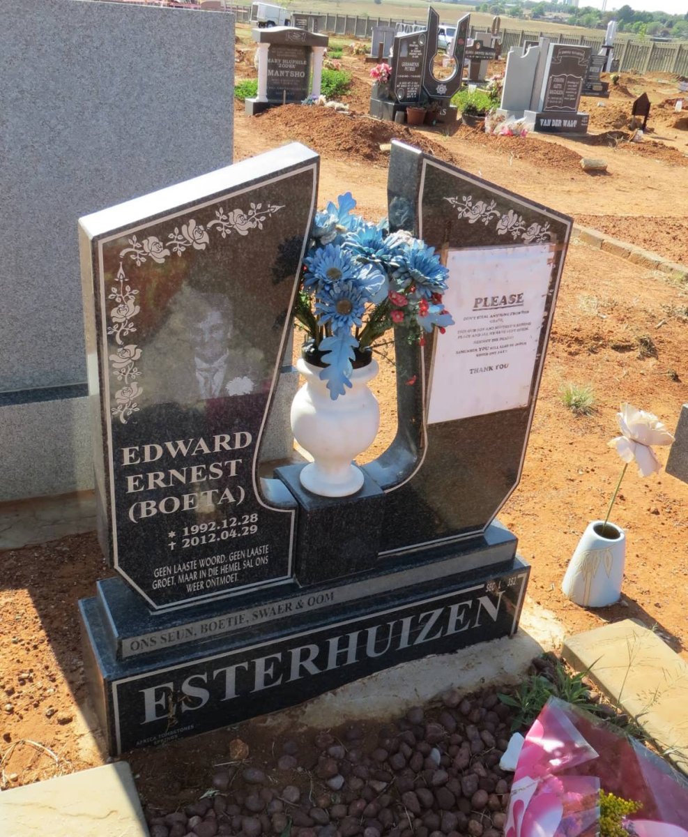 ESTERHUIZEN Edward Ernest 1992-2012