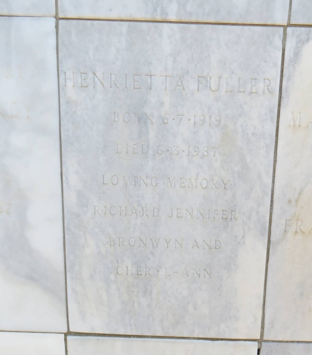FULLER Henrietta 1919-1987