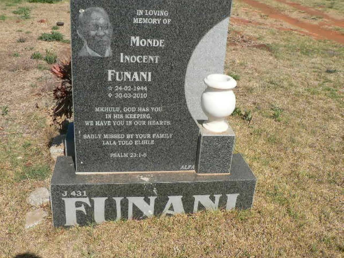 FUNANI Monde Inocent 1944-2010