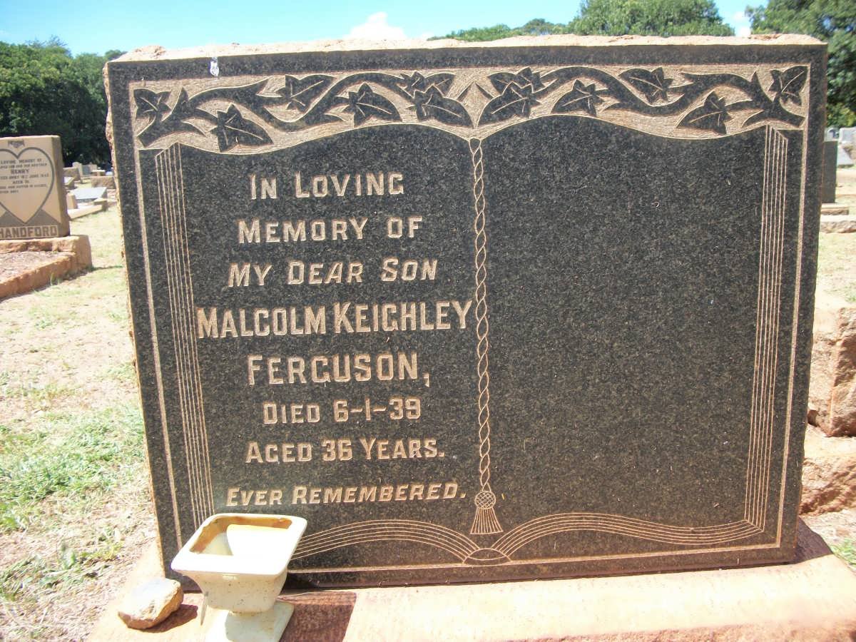 FERGUSON Malcolm Keighley -1939