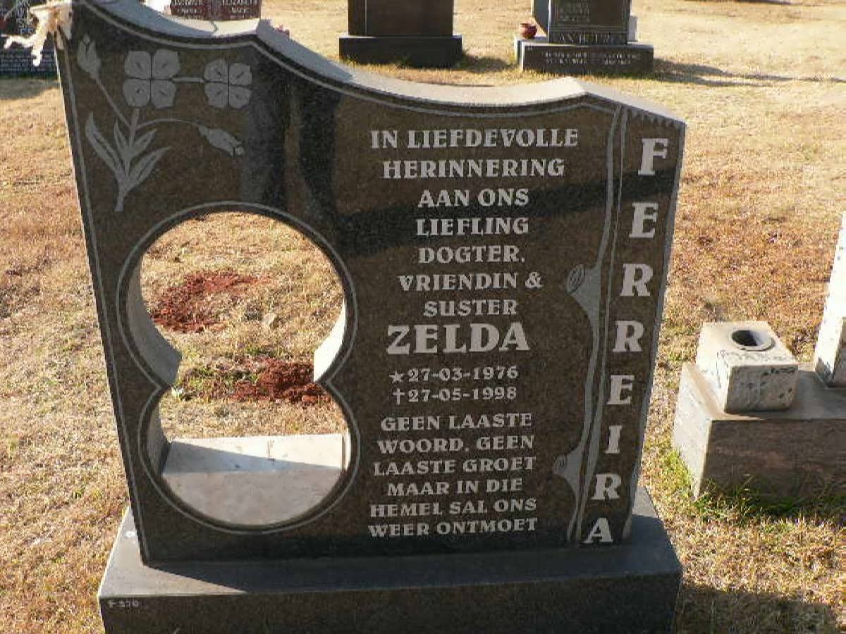 FERREIRA Zelda 1976-1998