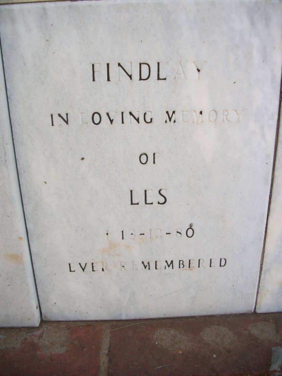 FINDLAY Les -1980