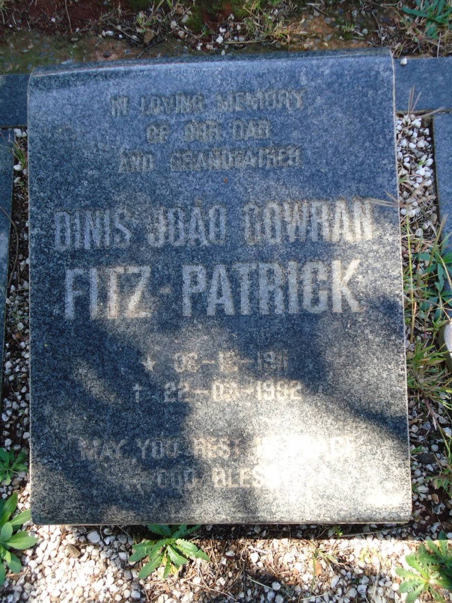 FITZ-PATRICK Dinis Joaq Cowran 1911-1992