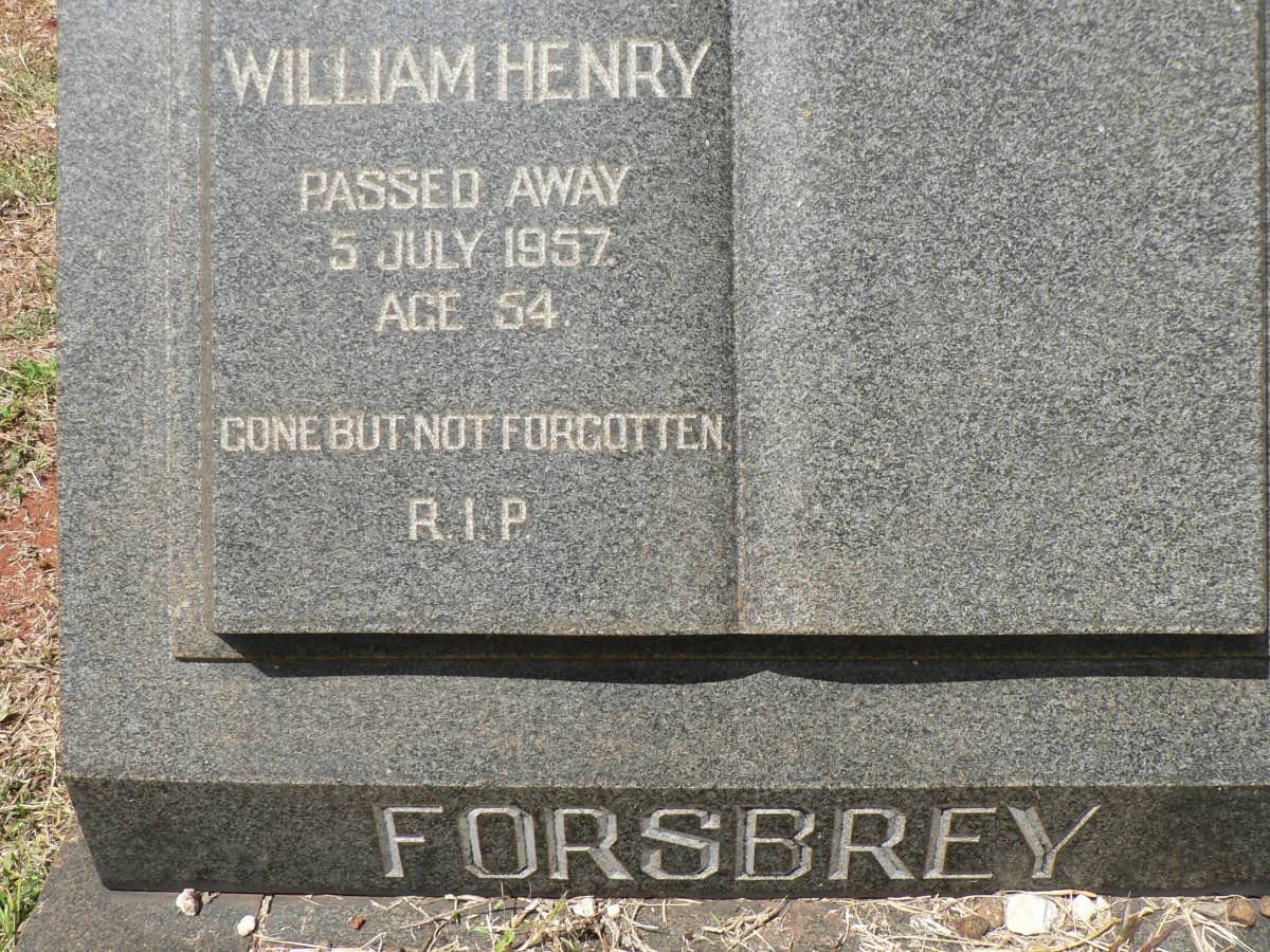 FORSBREY William Henry -1957
