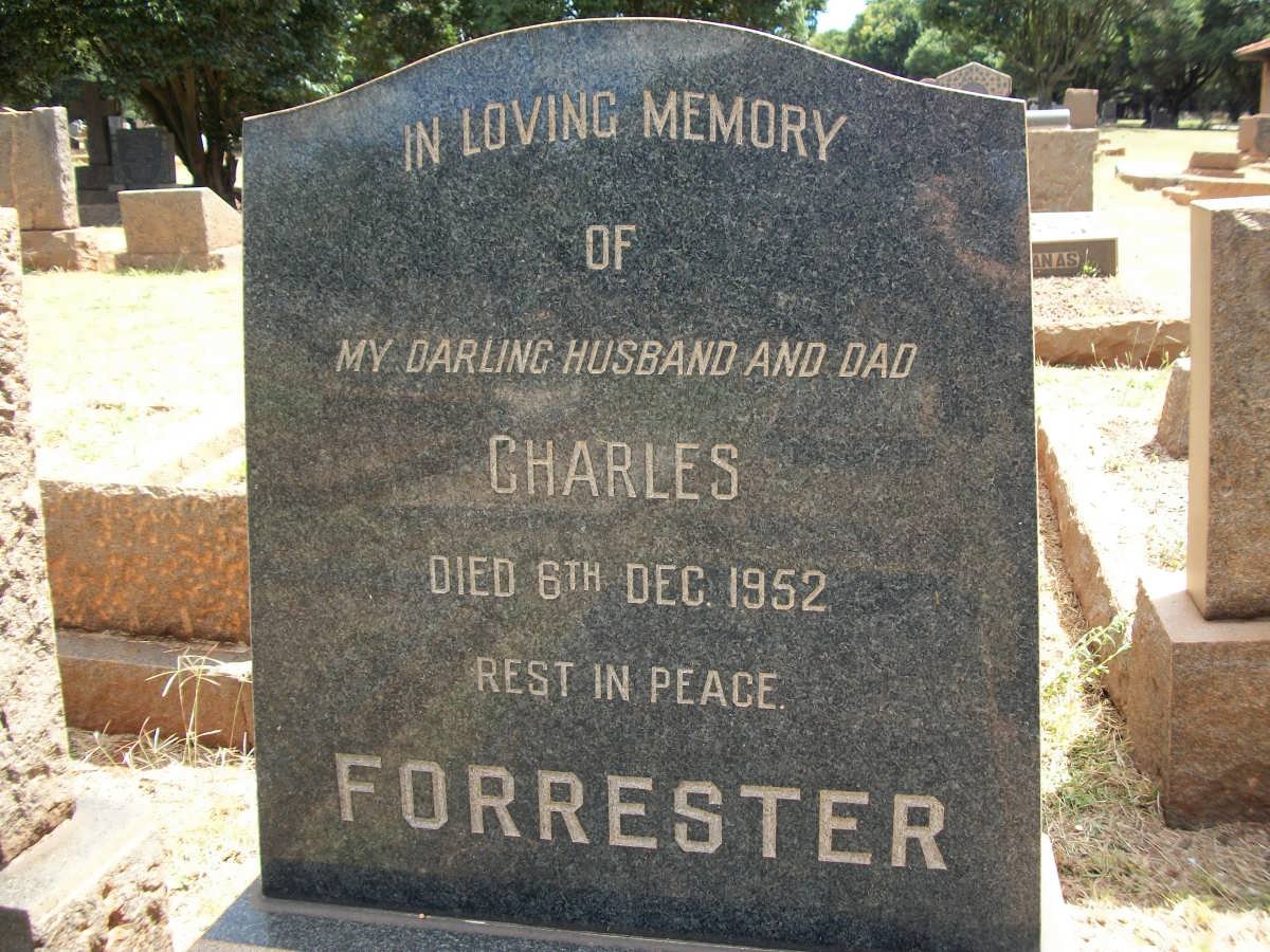 FORRESTER Charles -1952