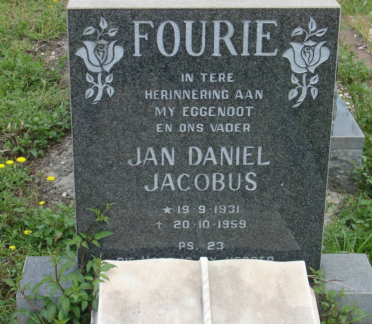 FOURIE Jan Daniel Jacobus 1931-1959