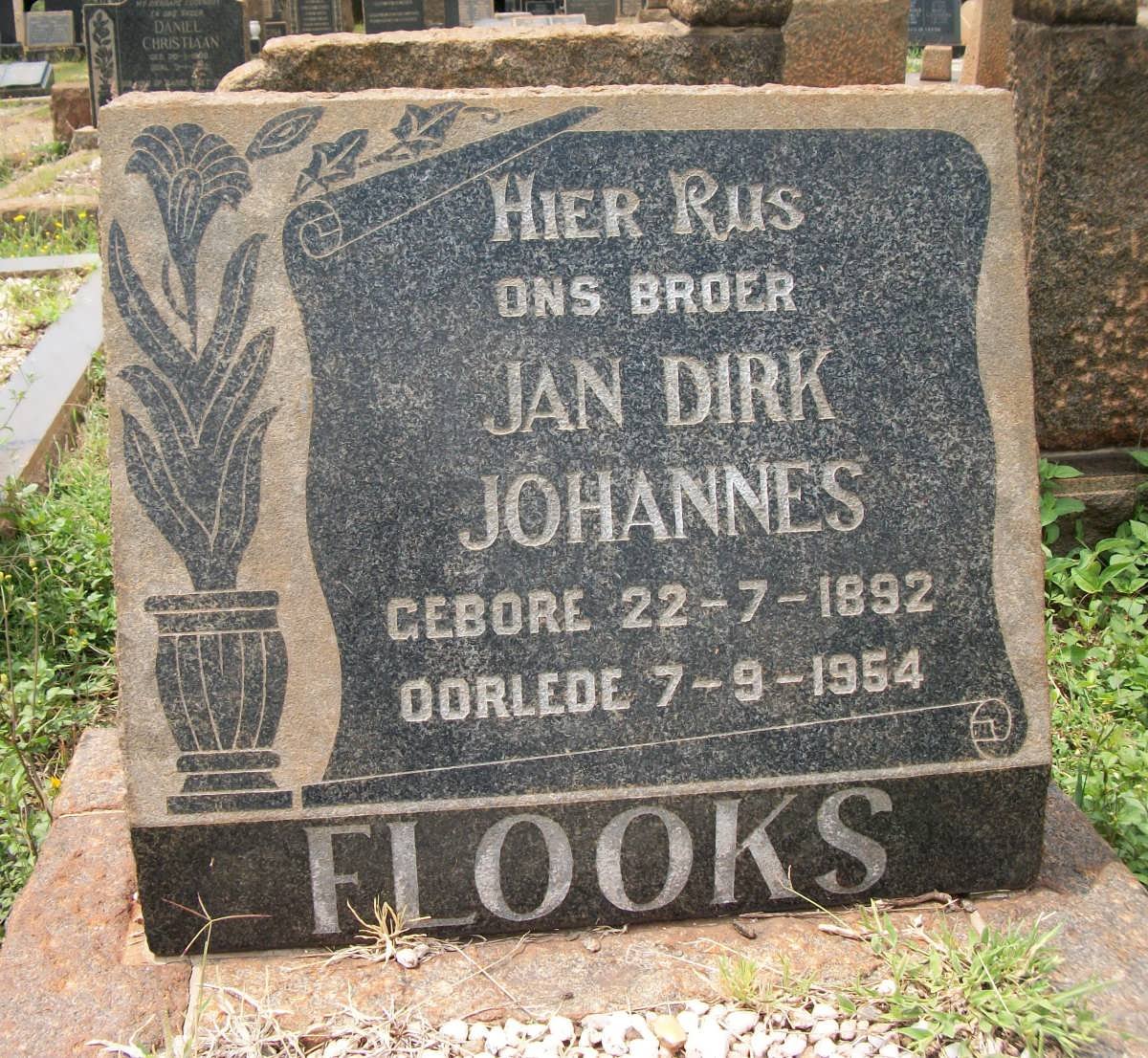 FLOOKS Jan Dirk Johannes 1892-1954