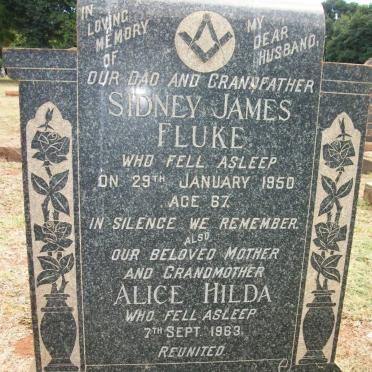 FLUKE Sidney James -1950 &amp; Alice Hilda -1963 :: FLUKE Sidney Wilfred -1964