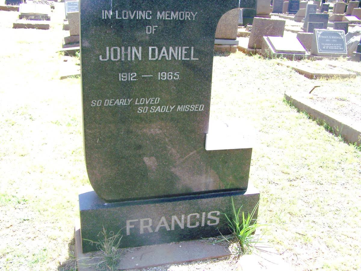 FRANCIS John Daniel 1912-1965