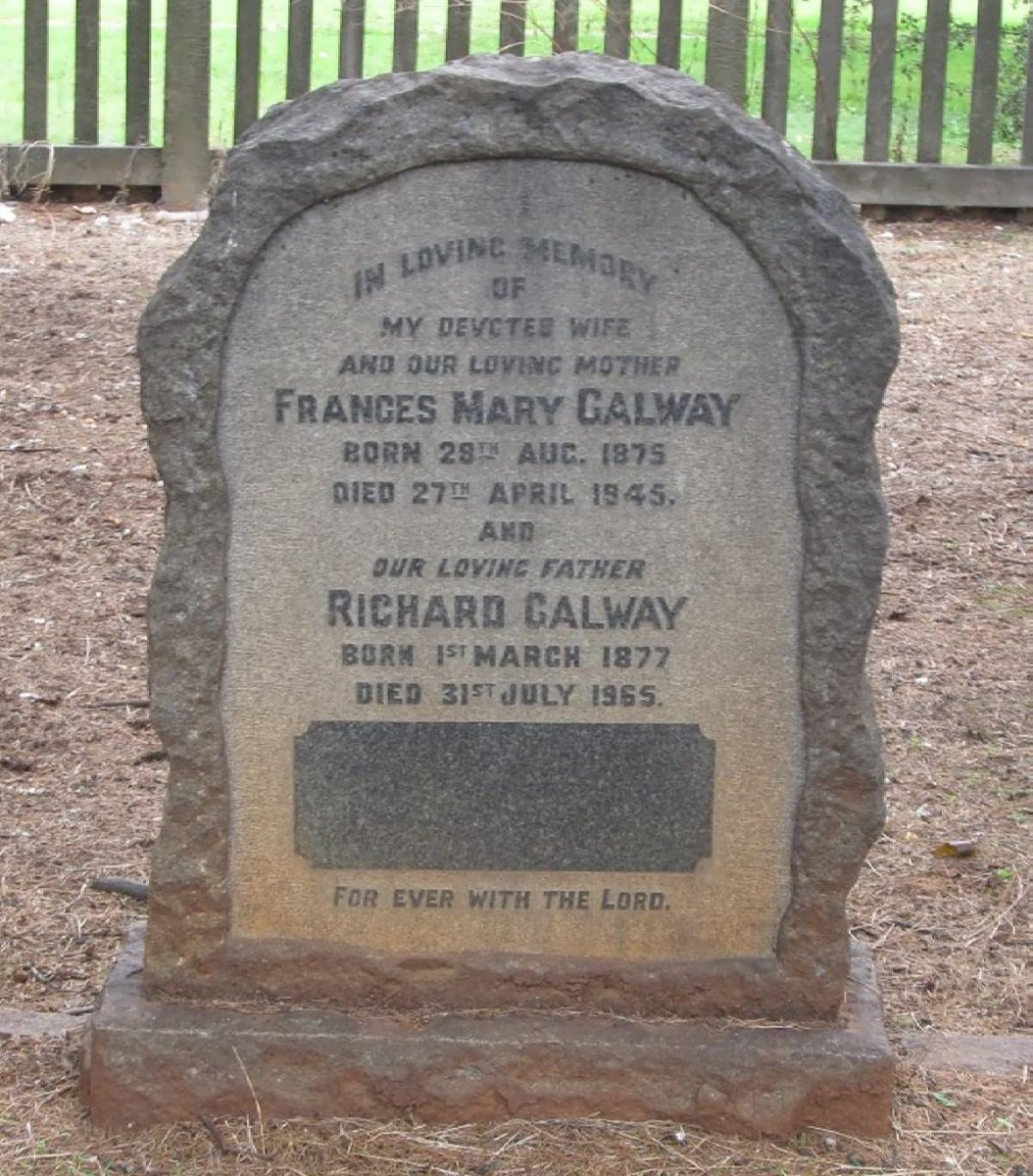 GALWAY Richard 1877-1965 &amp; Frances Mary 1875-1945