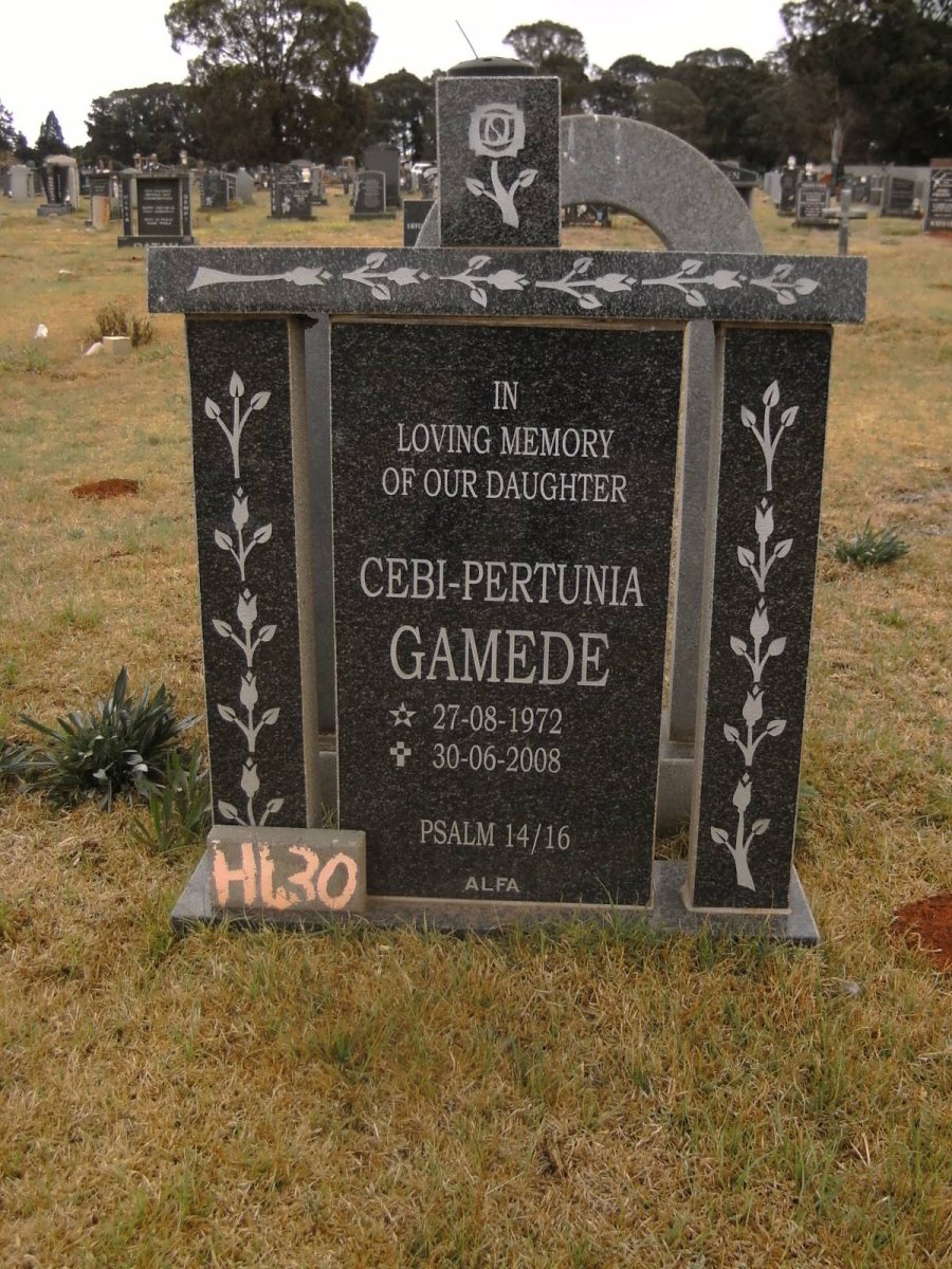 GAMEDE Cebi-Petunia 1972-2008