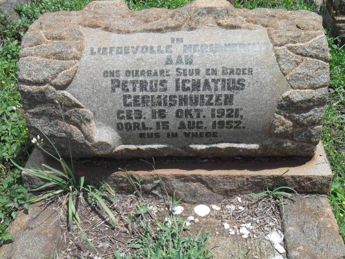 GERMISHUIZEN Petrus Ignatius 1921-1952