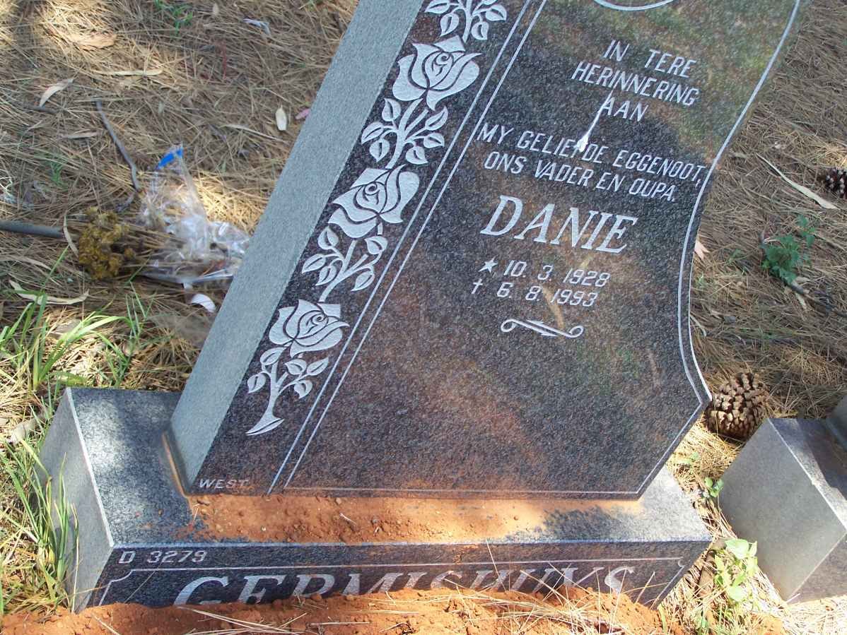 GERMISHUYS Danie 1928-1993