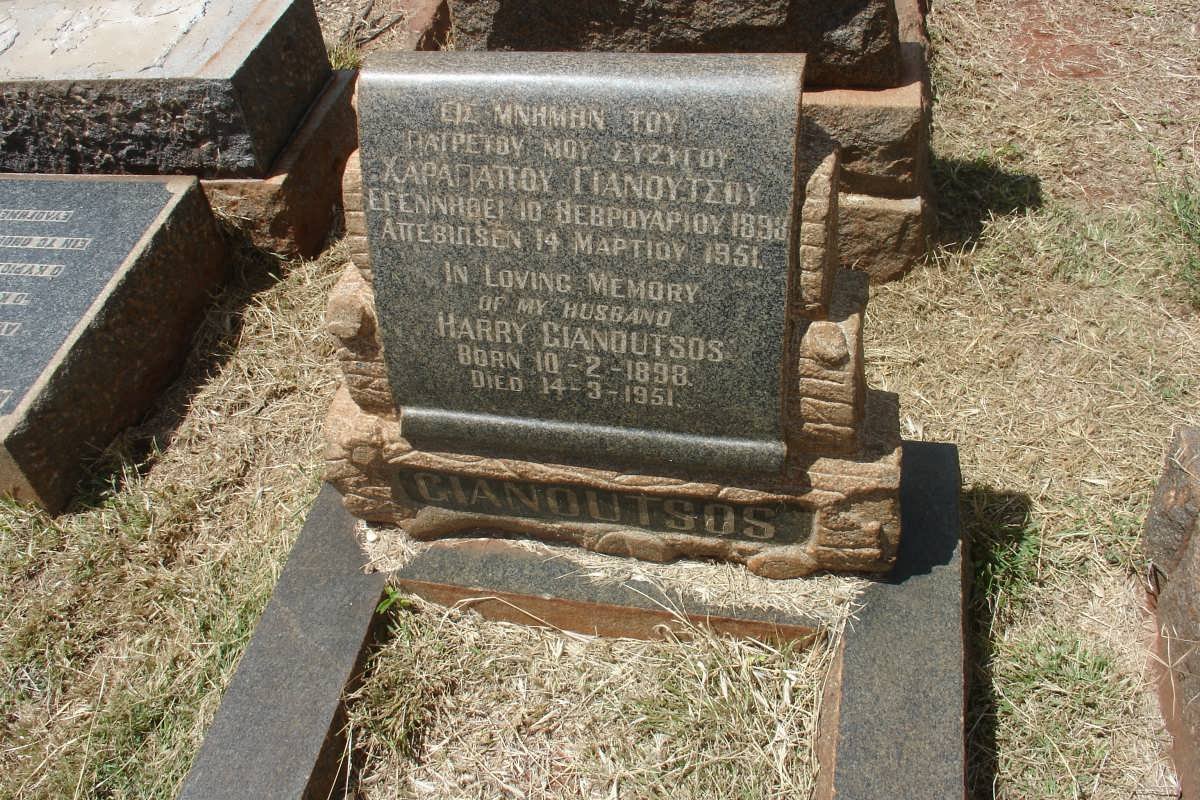 GIANOUTSOS Harry 1898-1951