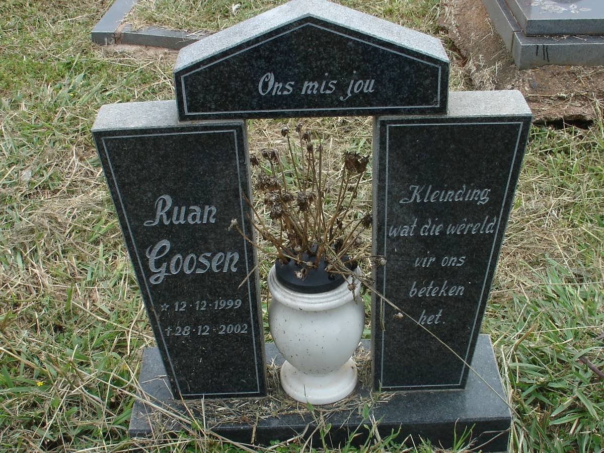 GOOSEN Ruan 1999-2002