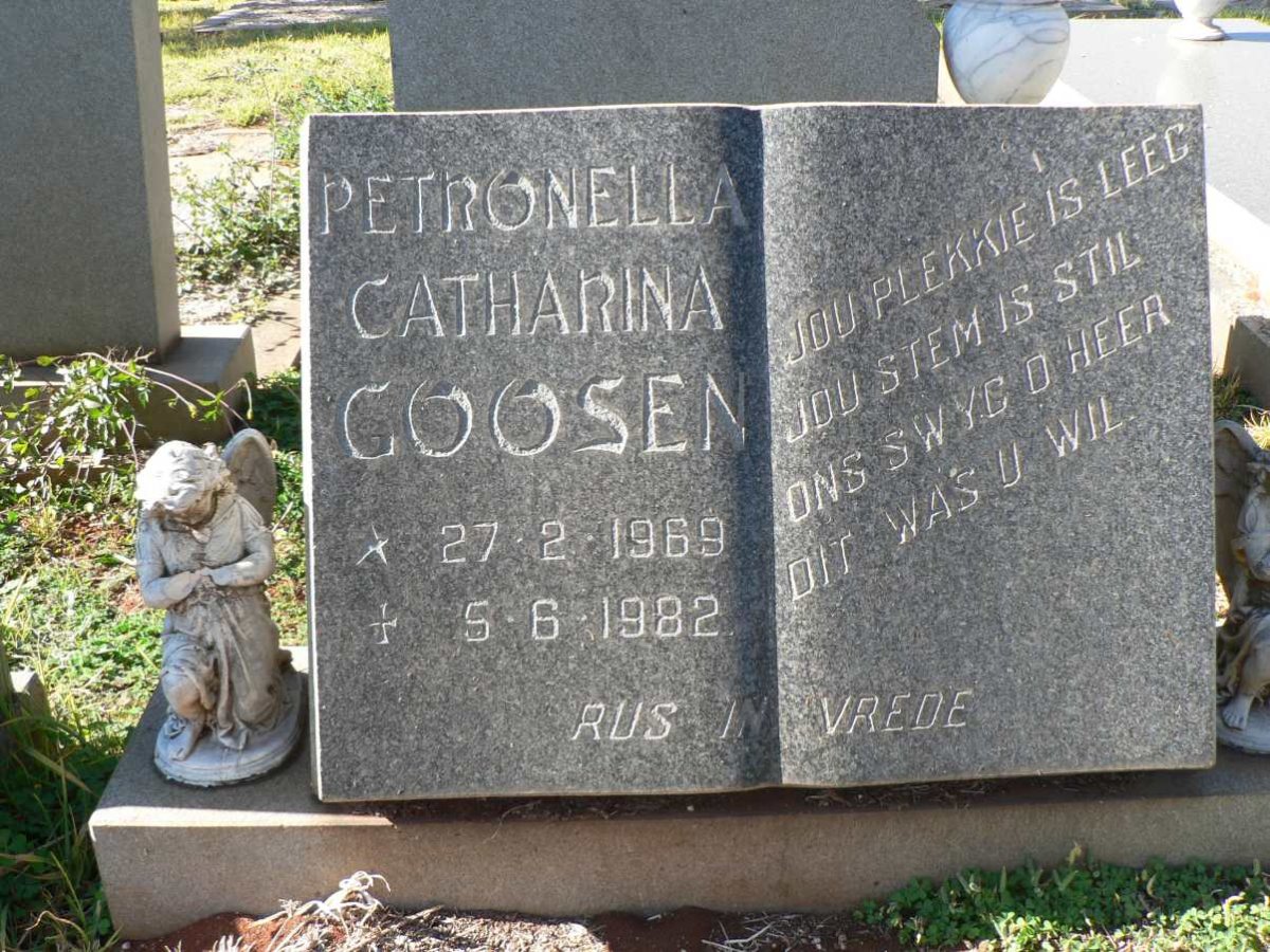 GOOSEN Petronella Catharina 1969-1982