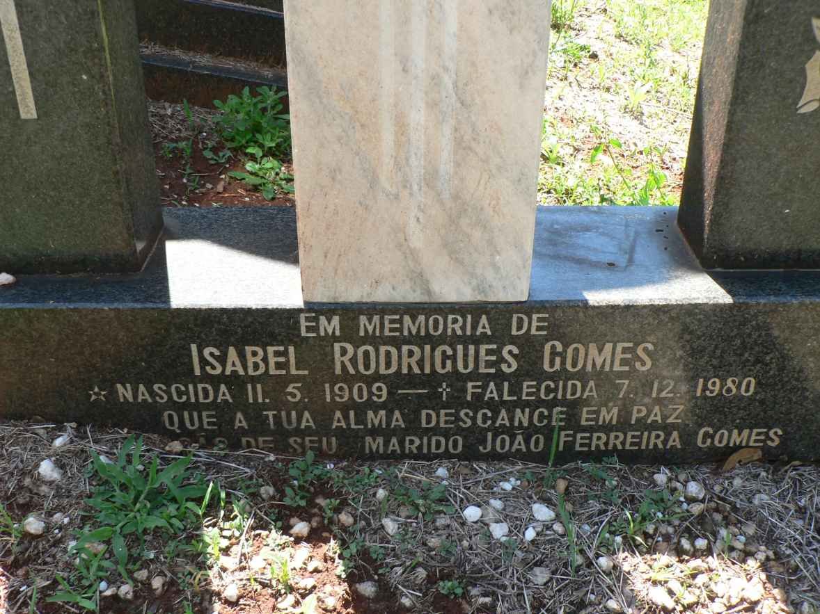 GOMES Isabel Rodrigues 1909-1980
