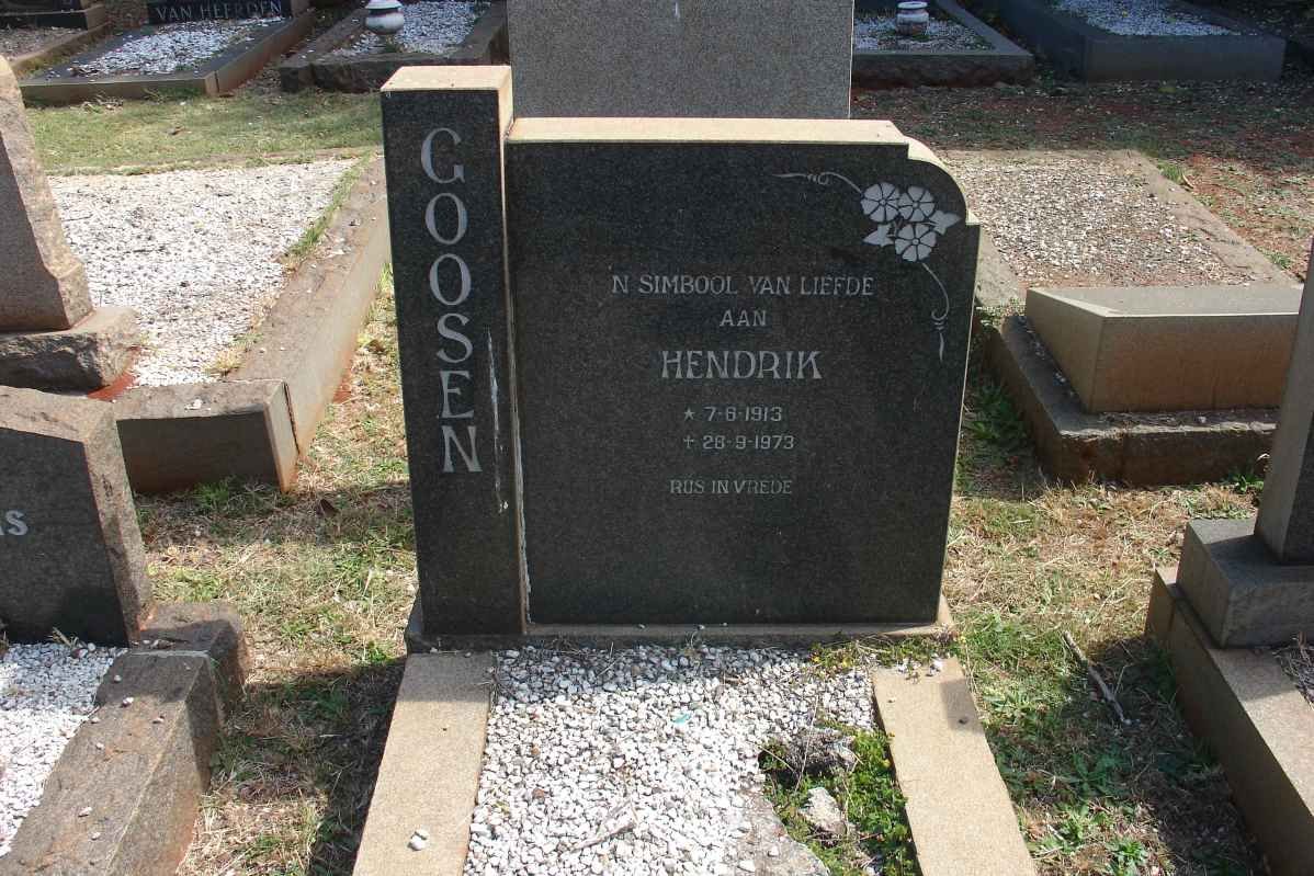 GOOSEN Hendrik 1913-1973
