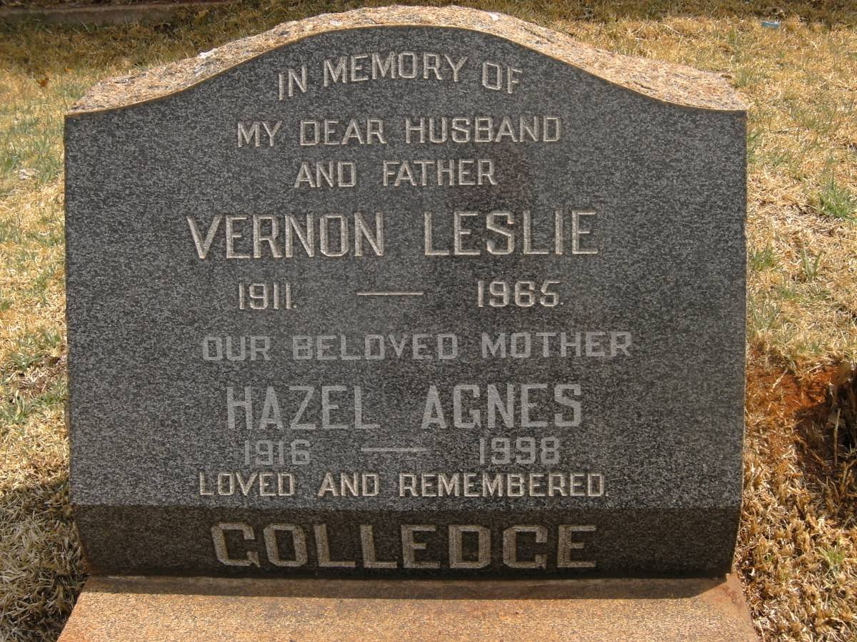 GOLLEDGE Vernon Leslie 1911-1965 &amp; Hazel Agnes 1916-1998