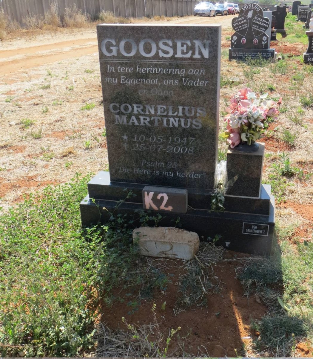 GOOSEN Cornelius Martinus 1947-2008