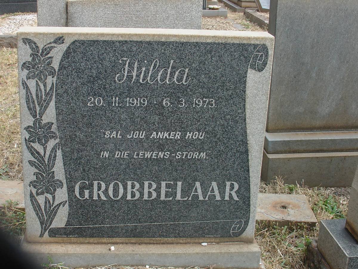 GROBBELAAR Hilda 1919-1973