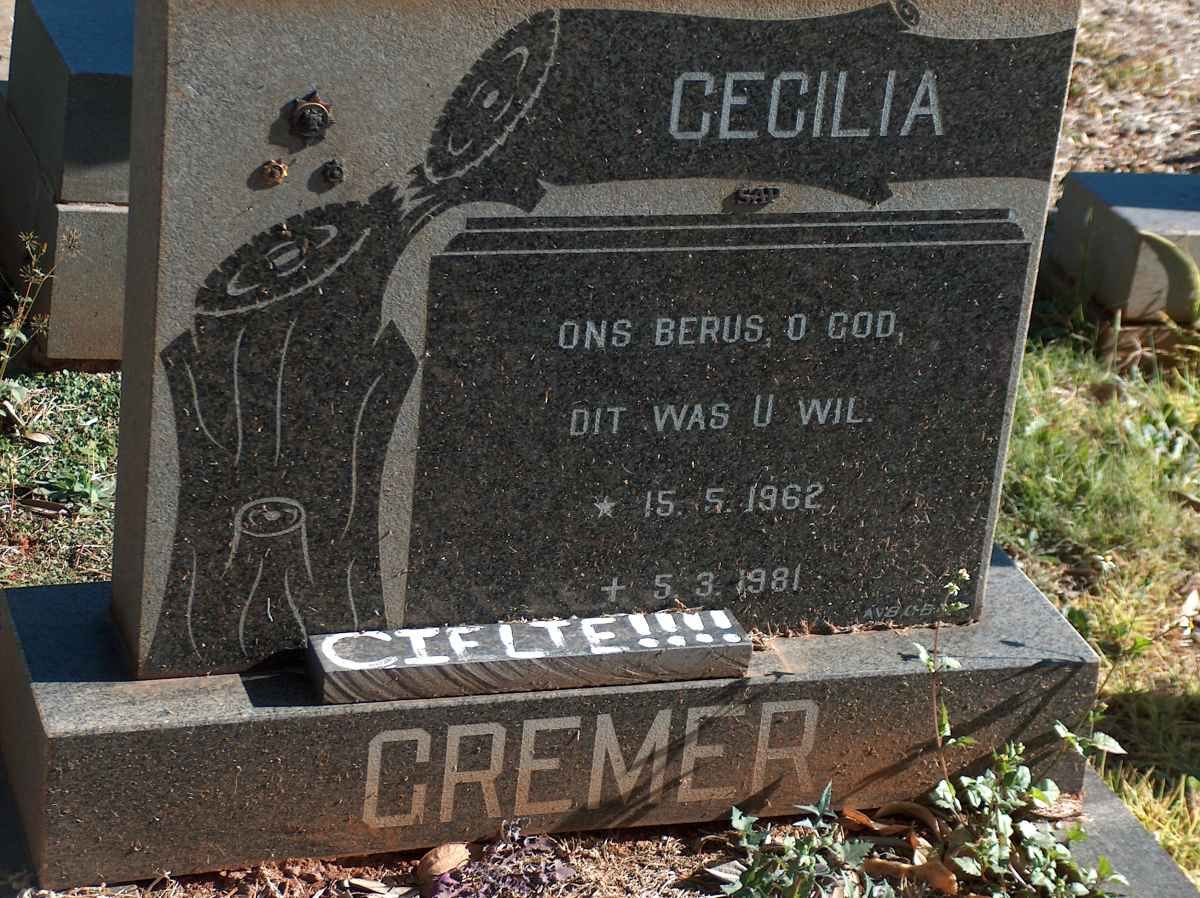 GREMER Cecilia 1962-1981