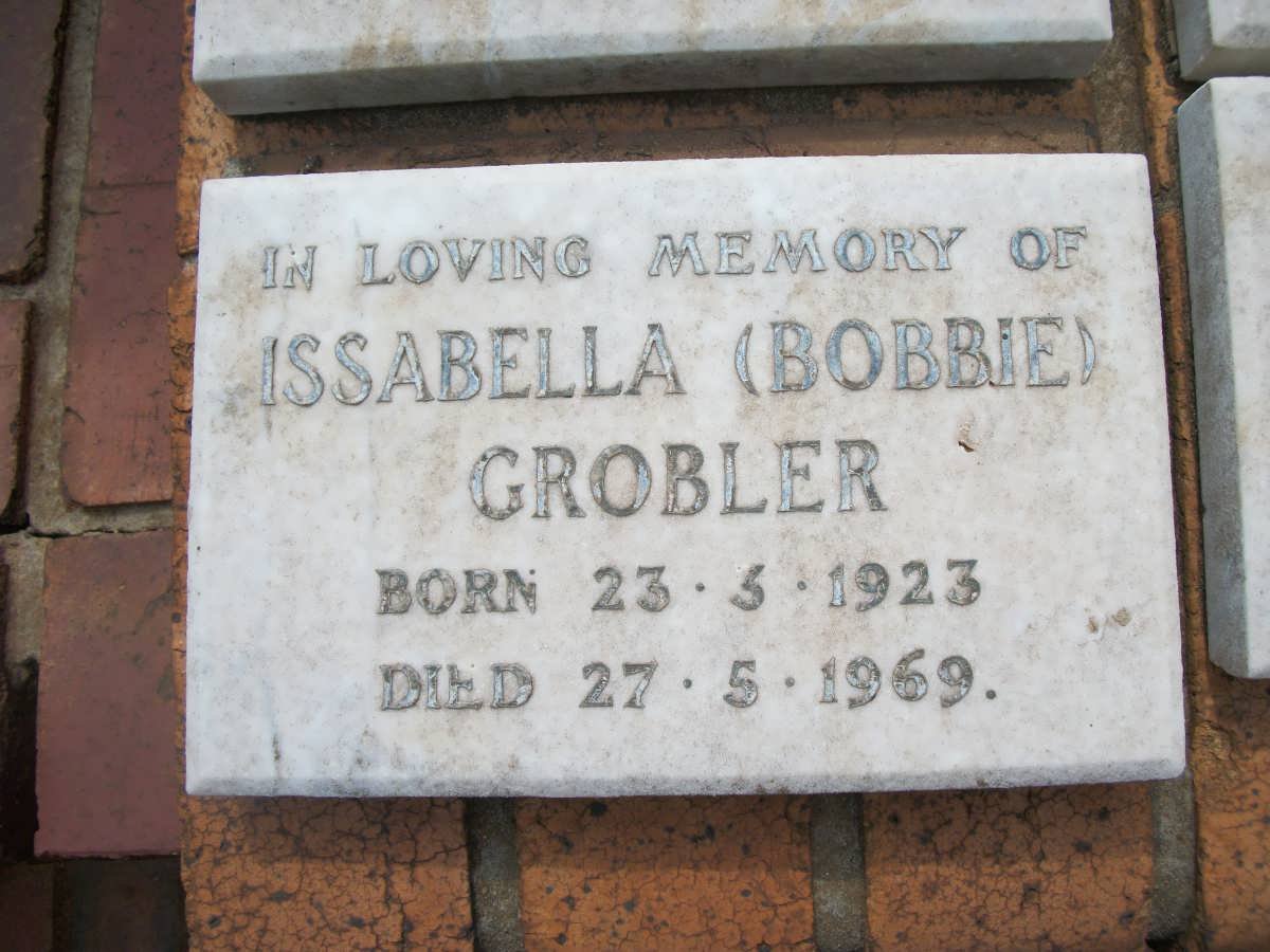 GROBLER Issabella 1923-1969