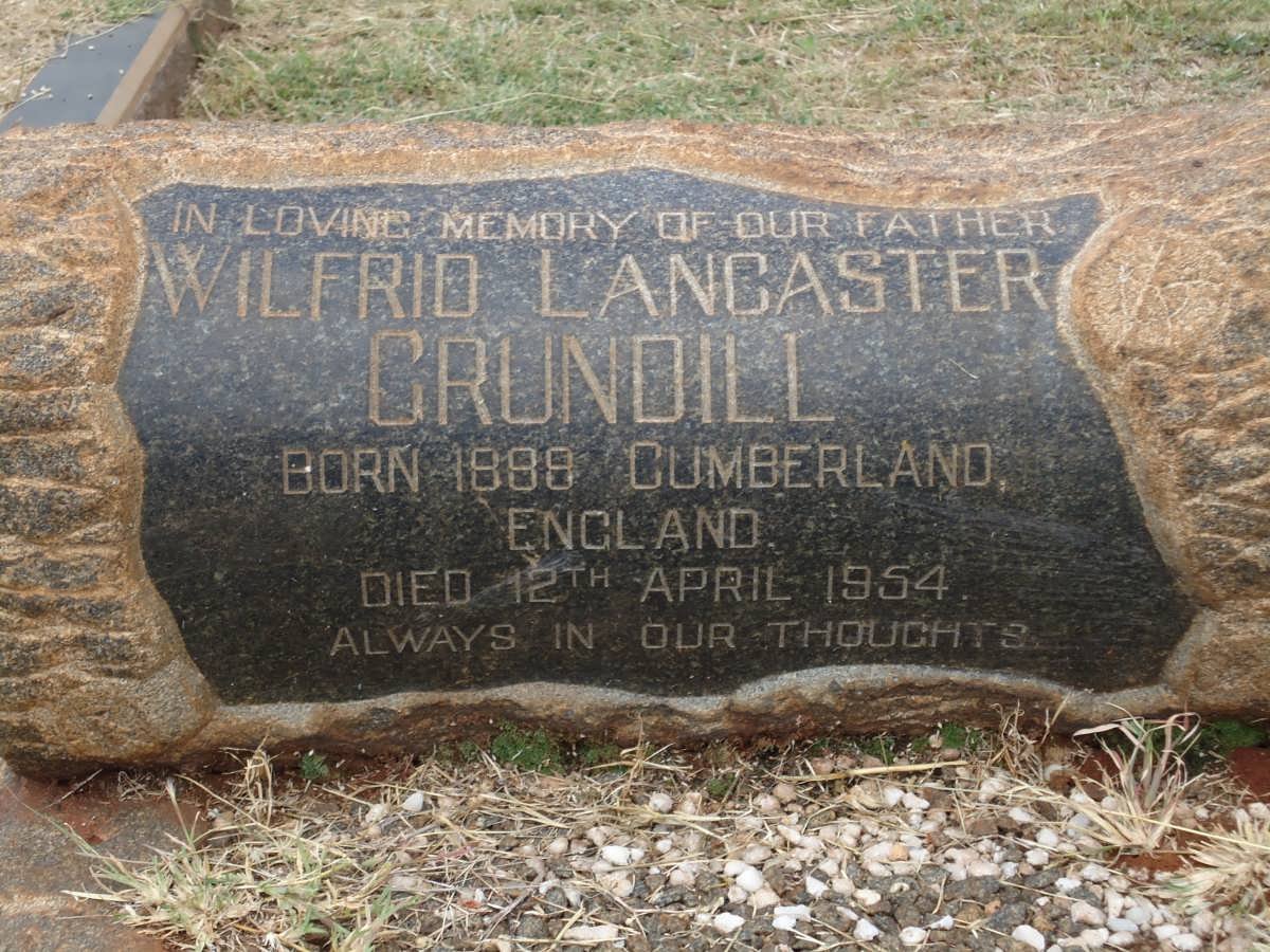 GRUNDILL Wilfrid Lancaster 1888-1954