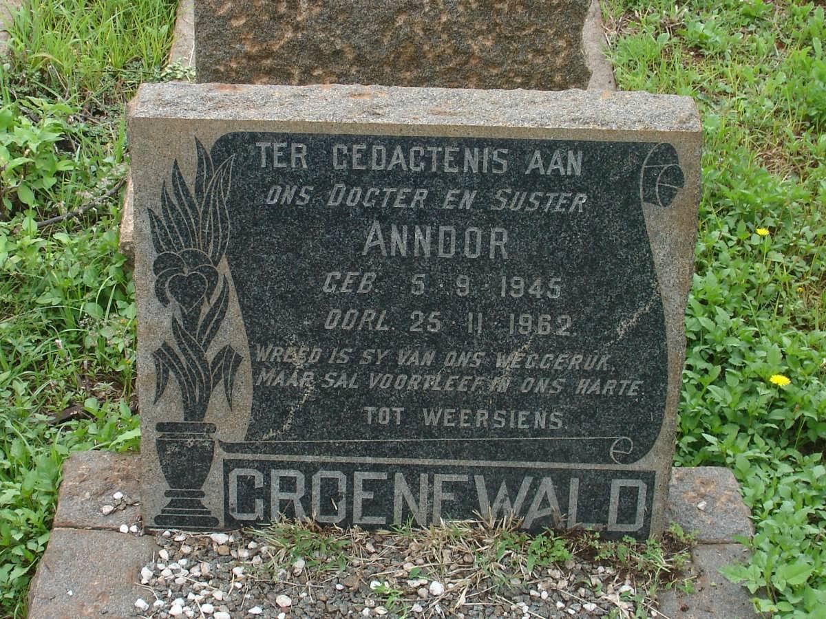 GROENEWALD Anndor 1945-1962