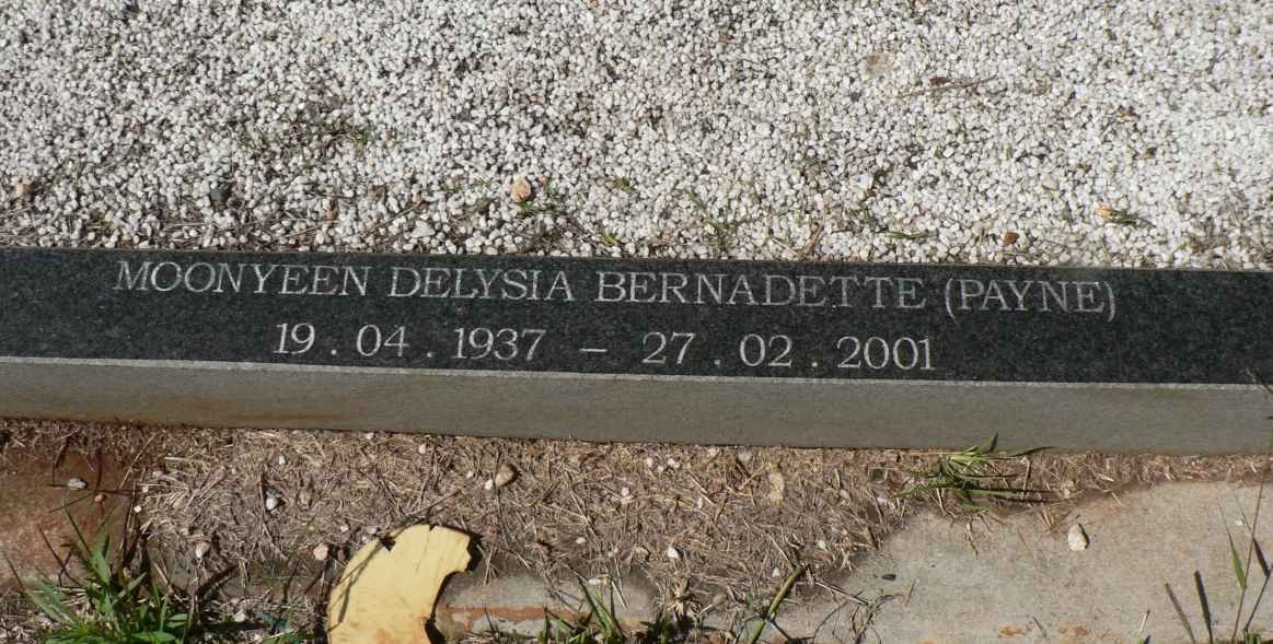 GREEFF Pieter Cornelius, de 1927-1981 &amp; Moonyeen Delysia Bernadette PAYNE 1937-2001 :: DE GREEFF Debbie-Ann 1966-1991