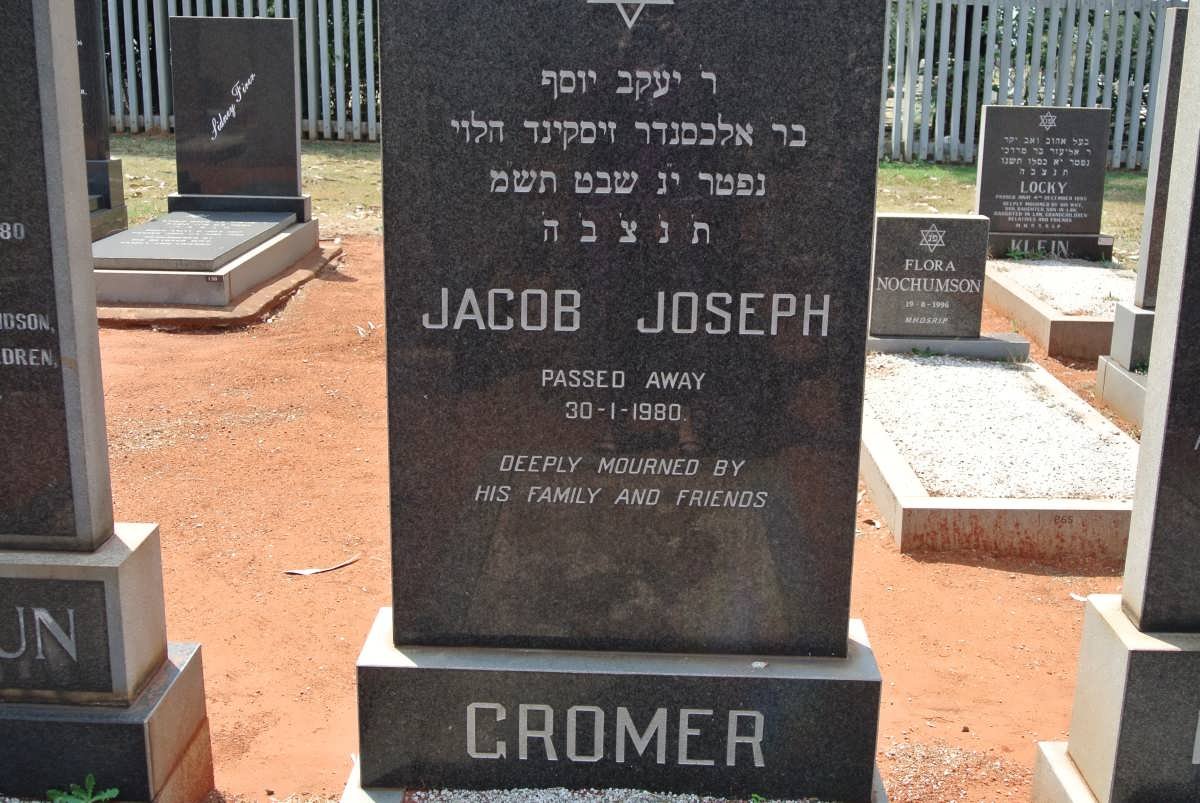 GROMER Jacob Joseph -1980