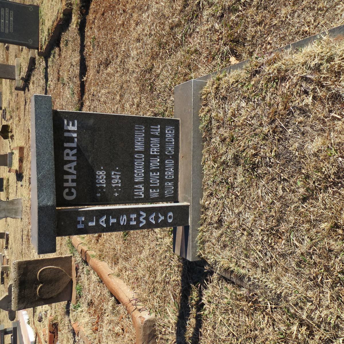 HLATSHWAYO Charlie 1858-1947